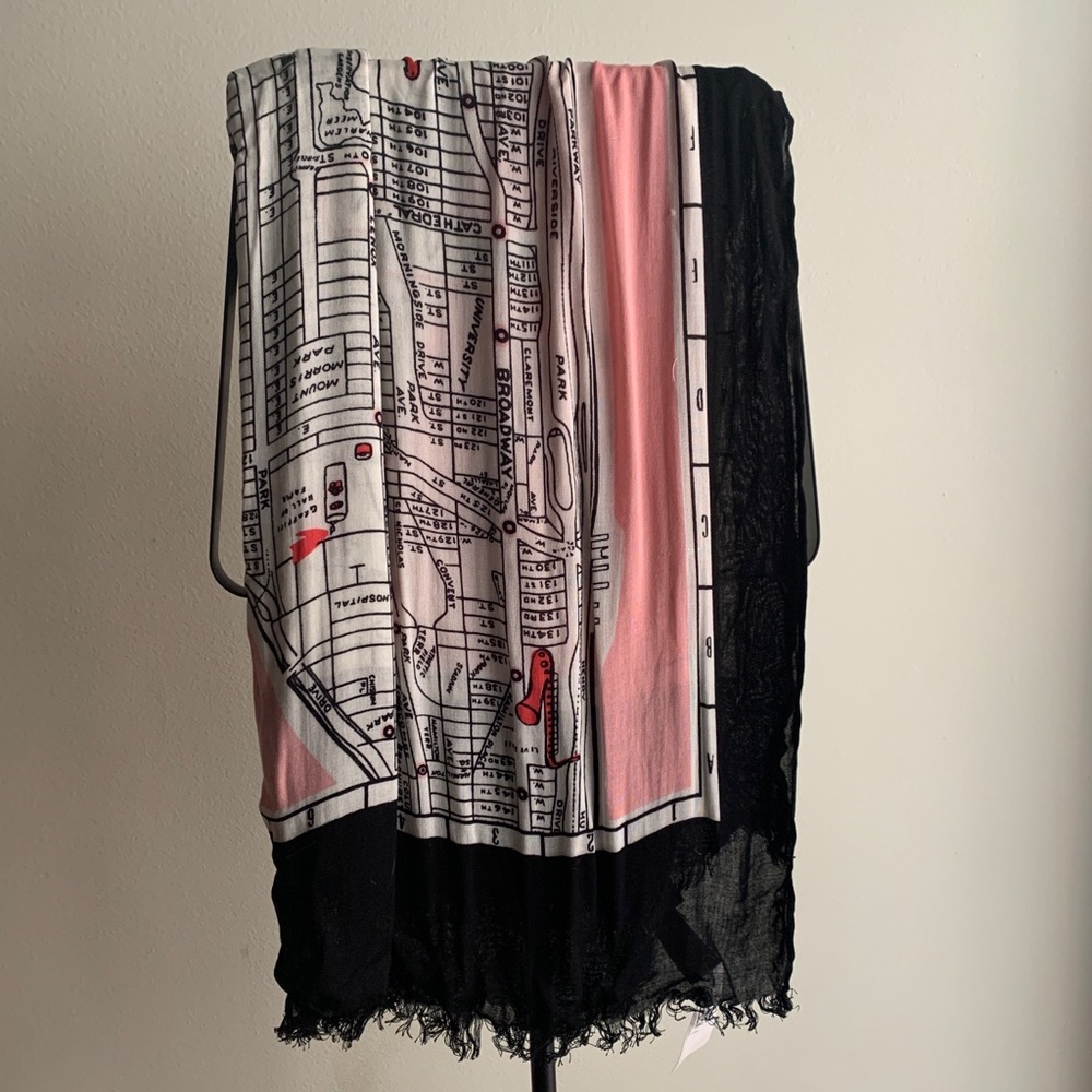 kate spade | new york map oblong scarf